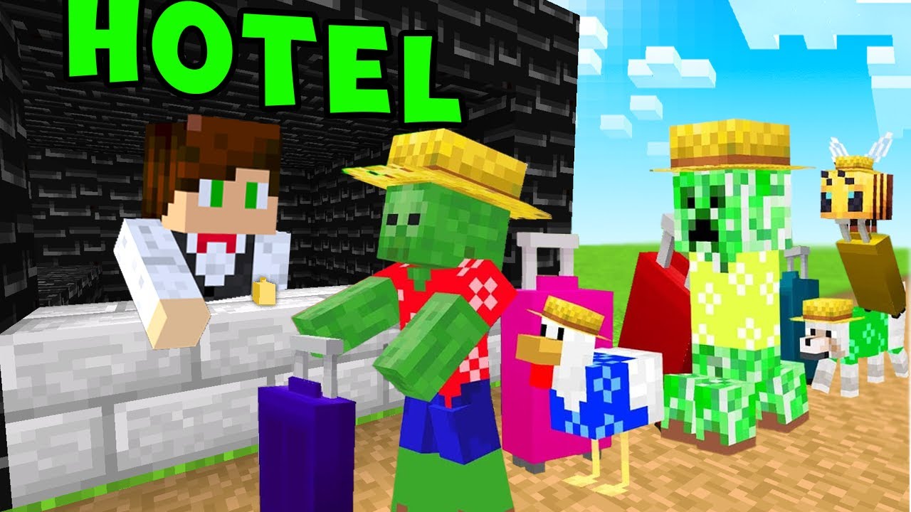 WYBUDOWALIŚMY NAJWIĘKSZY HOTEL DLA MOBÓW NA SMILELANDI w Minecraft!