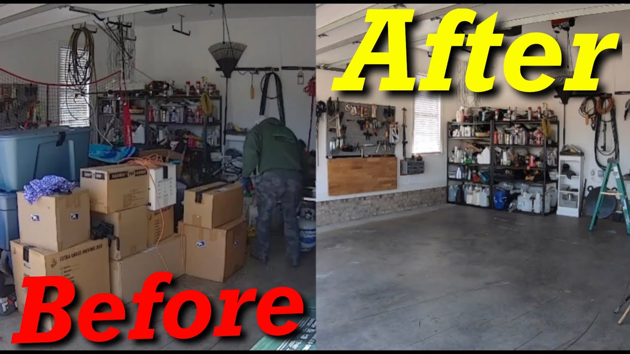 Cleaning The Garage Time Lapse For My New Honda Odyssey
