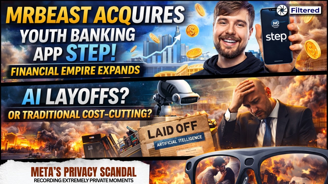 MrBeast Enters Banking, Meta Smart Glasses Privacy Shock, AI Layoffs Explained