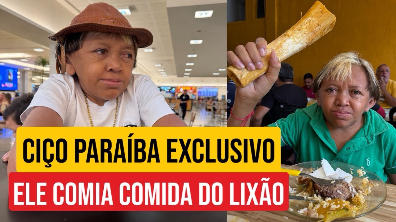 EXCLUSIVO: UMA VIDA SOFRIDA, CIÇO PARAÍBA COMIA RESTO DE COMIDA DO LIXÃO, NÃO TRATAVAM ELE BEM. 
