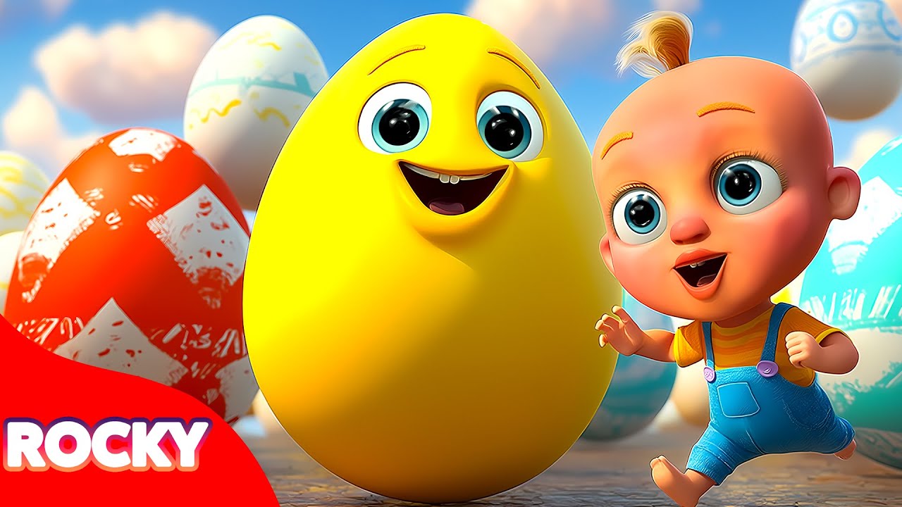 10 Huevos de Pascua Gigantes 🥚🐰 ¡De Colores! 🖍️ Con Las Mejores Canciones Infantiles