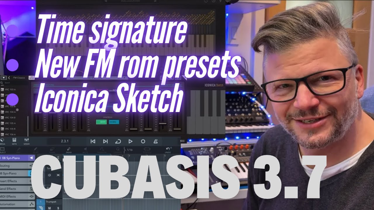 Cubasis 3.7, time signature, FM ROM voices and Iconica Sketch