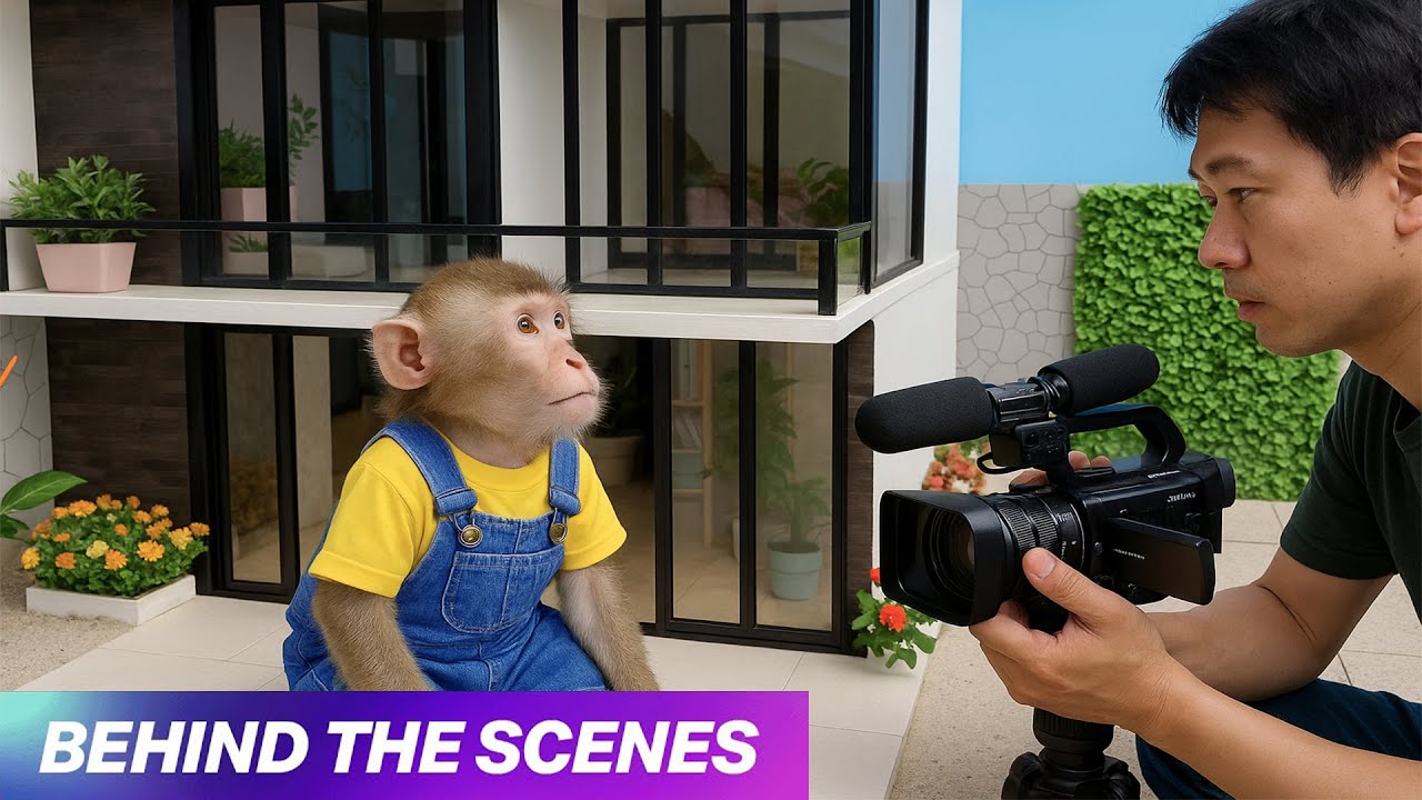 Behind The Scenes &ndash; How Smart and Adorable Is the Monkey Actor? | MOCHI Funny Cut