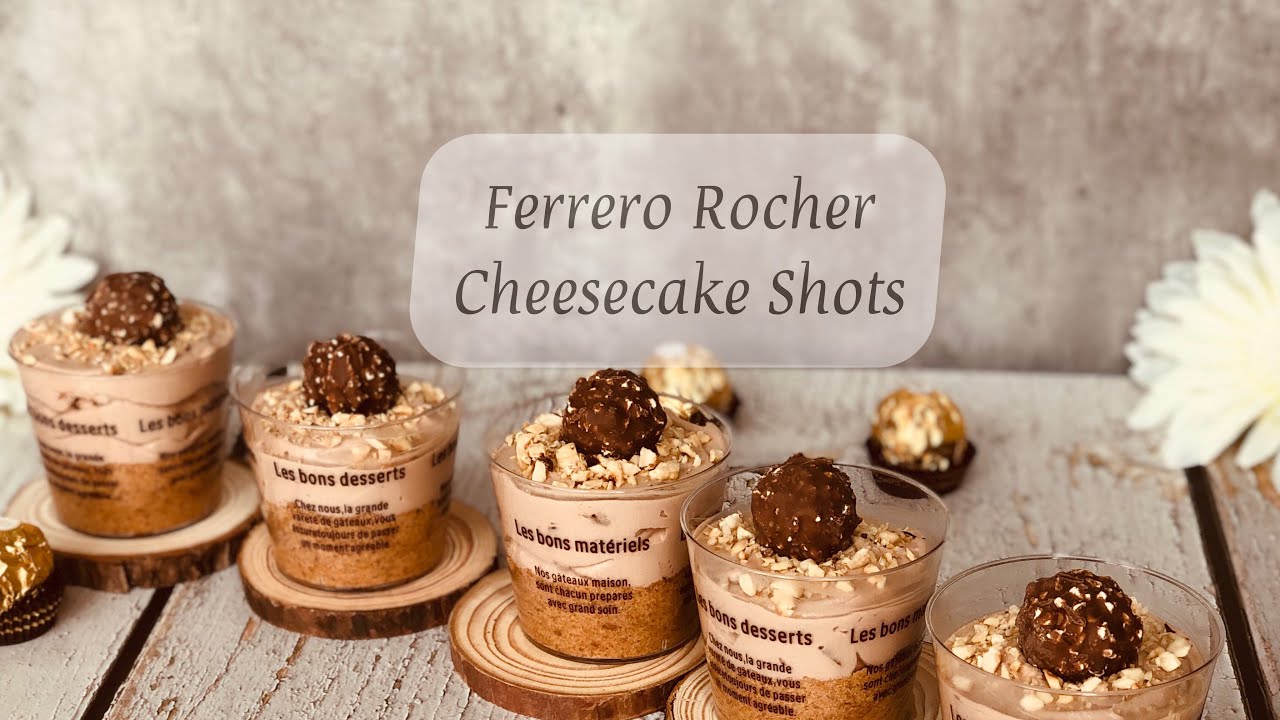 Ferrero Rocher Cheese Cake Shots | Easy | Quick | Desserts