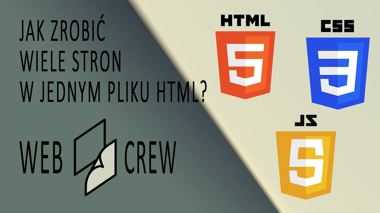 Własny BLOG #6 - Jak zrobić wiele podstron w jednym pliku HTML?