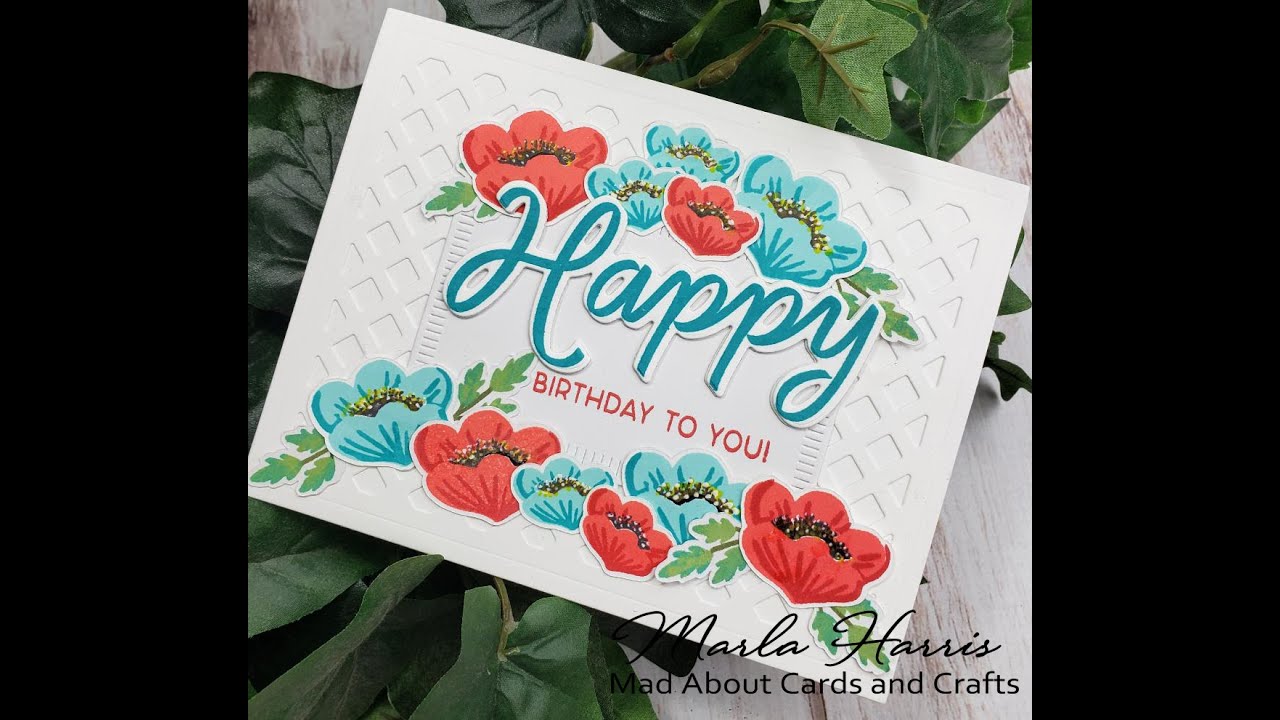 Floral Card Ft. Products From The Greetery and Inks From Gina K. Designs