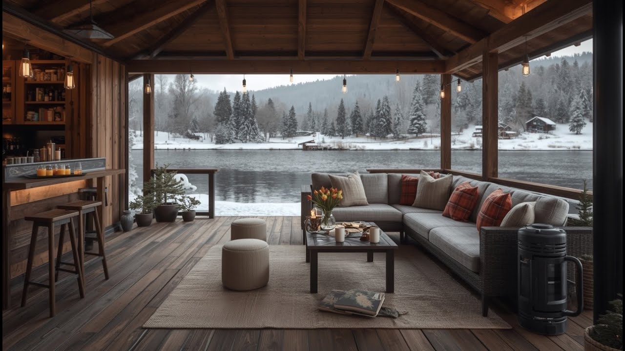 Focus Calm February Winter Morning ☕ Slow Snow & Smooth Jazz Music for