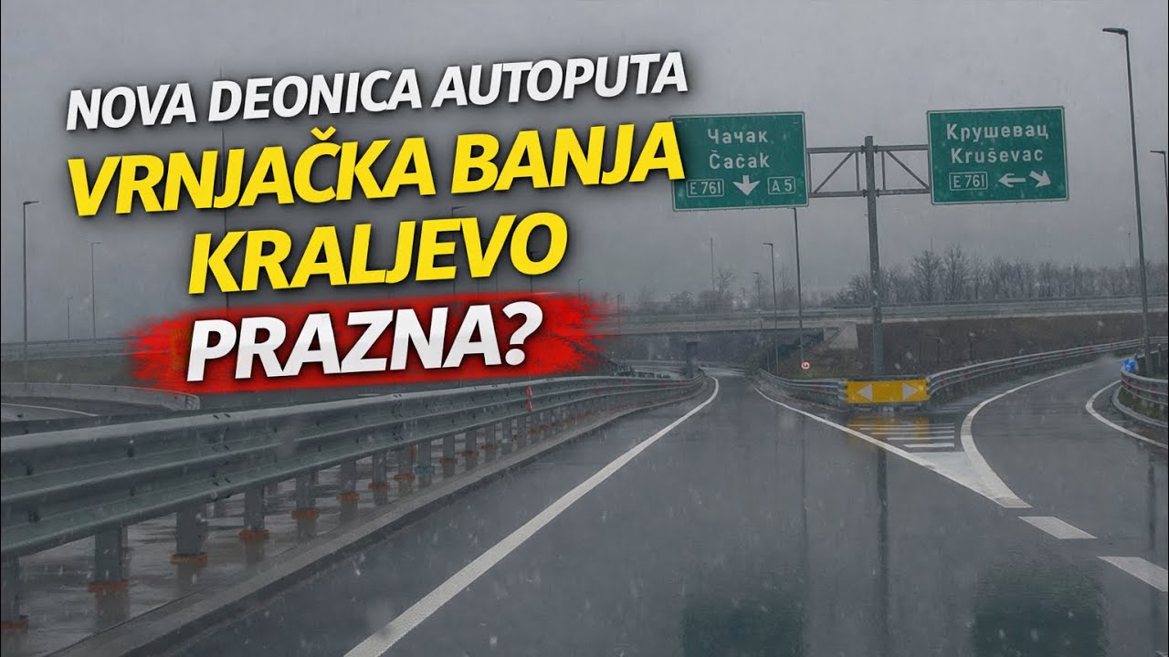 Prvi prolazak Moravskim koridorom, autoput potpuno prazan!