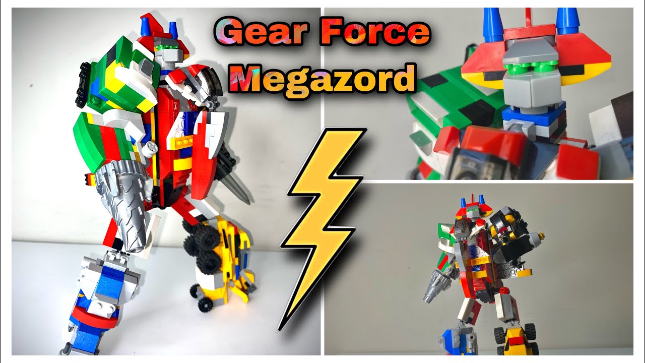 Gear Force Megazord Review (Lego Megazord) Thank U Everyone for the 1,400 subscribers 1 LUV❤️🤎💯