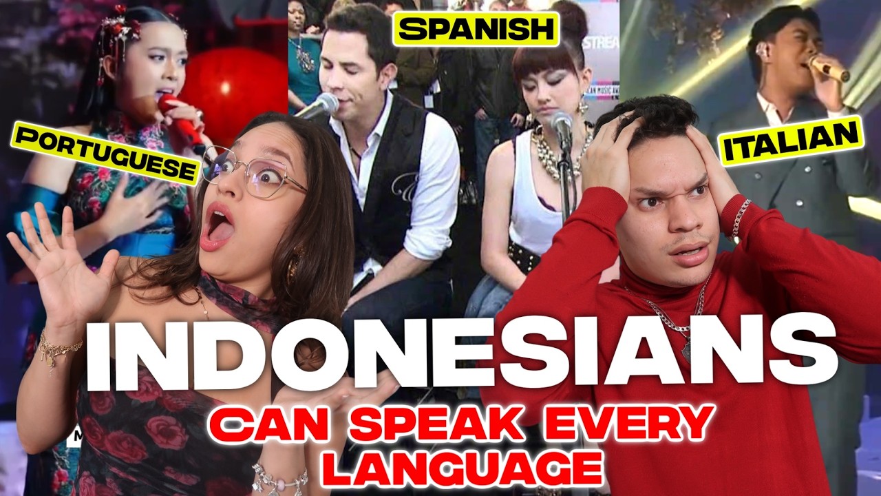 WTF This makes no sense... Latinos react to Indonesian Artists singing in Spanish