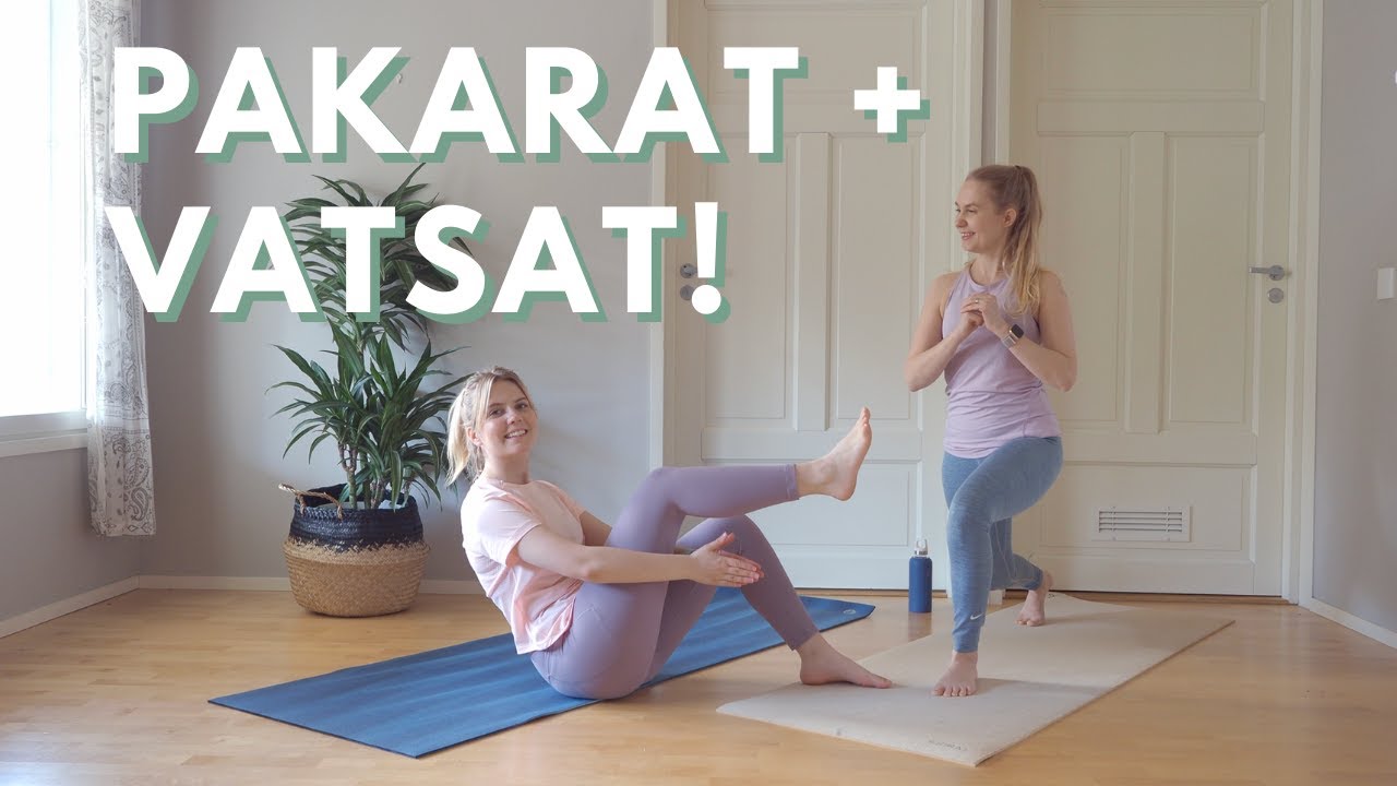 15MIN TEHOTREENI ALAVARTALOLLE + VATSOILLE! Kotitreeni joka sopii myös aloittelijalle