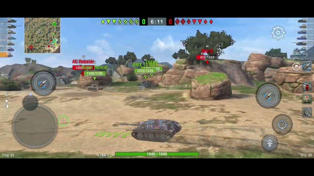 Epic battle on the German tank destroyer E 25 in World of Tanks Blitz!