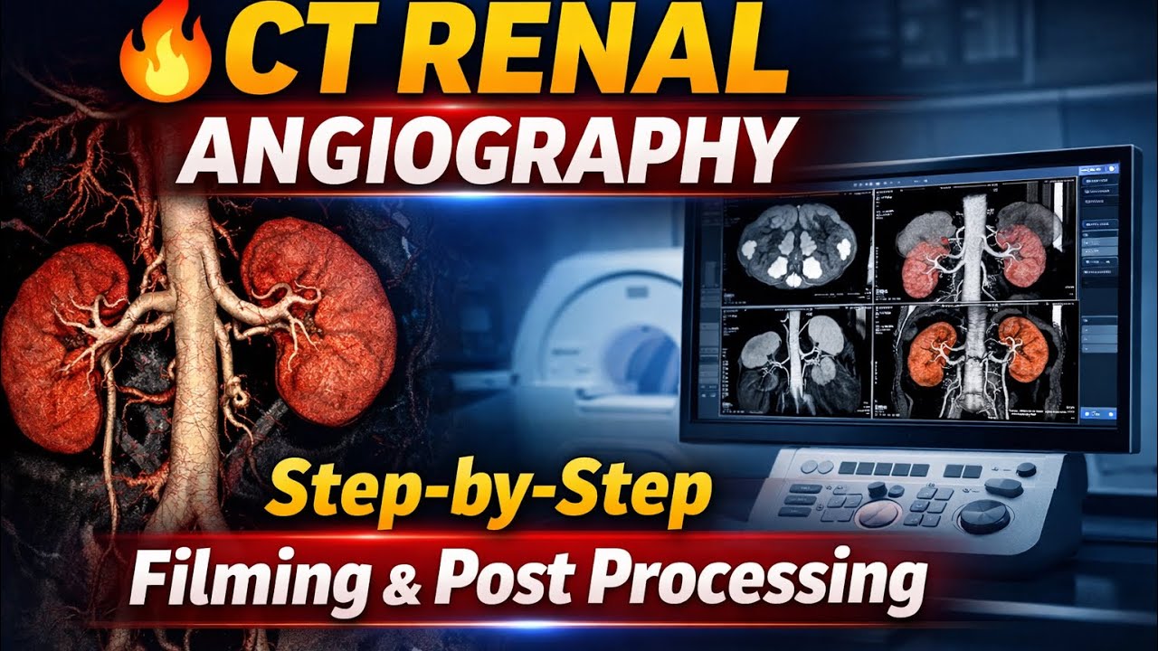CT Renal Angiography Filming With Post Processing And Anatomy 