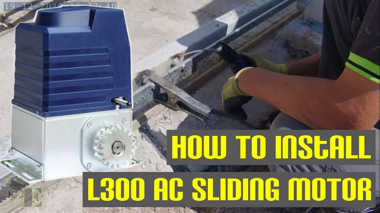How to install L300 AC Sliding Motor- Welding gear rack / Cara pemasangan AC Sliding Motor L300