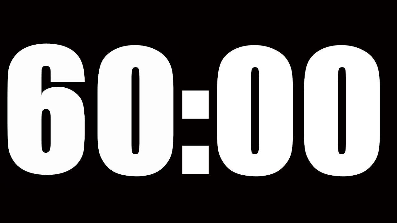 1 HOUR TIMER • 60 MINUTE COUNTDOWN TIMER ⏰ LOUD ALARM ⏰