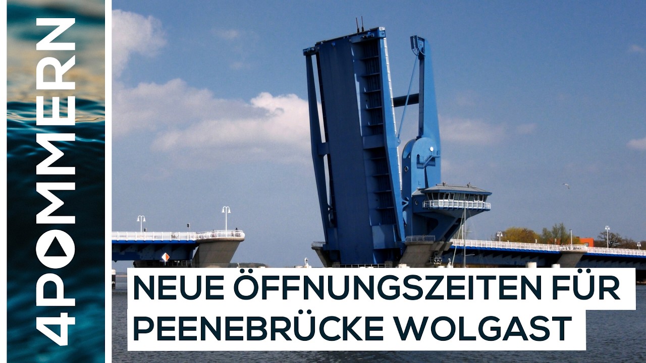 Neue Öffnungszeiten für die Peenebrücke in Wolgast | Usedom TV