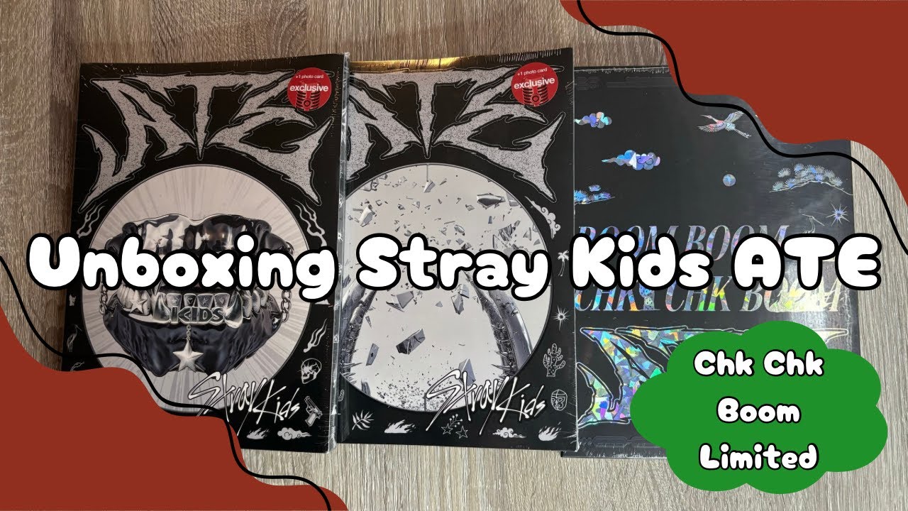 ♡Unboxing Stray Kids 9th Mini Album ATE♡Chk Chk, Boom, & Limited♡
