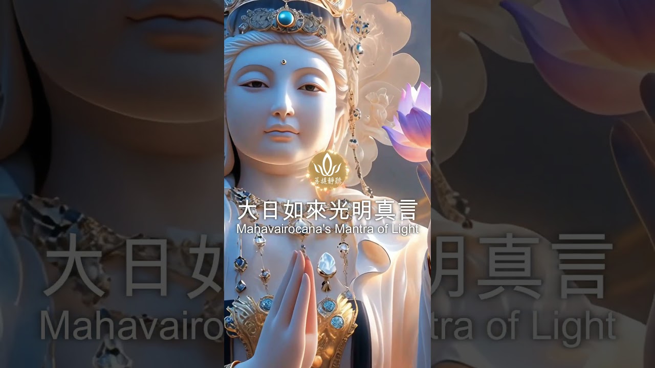 冥陽兩利無上真言《大日如來光明真言*梵音》 #MantraOfLight #靜心音樂 #shorts