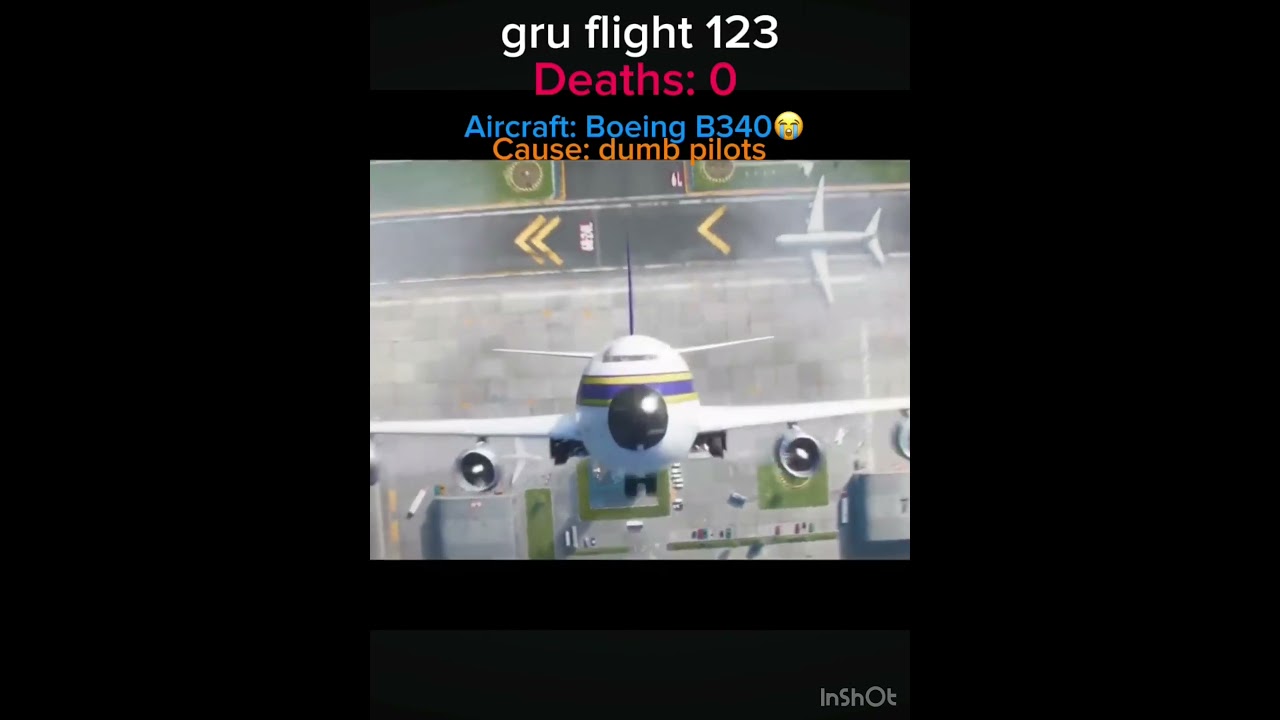 gru flight 123😭 #aviation #aviationedit #plen