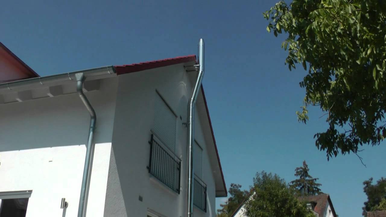 Doppelwandiger Schornstein aus Edelstahl - Montageanleitung für M+S Edelstahlschornsteine aussen