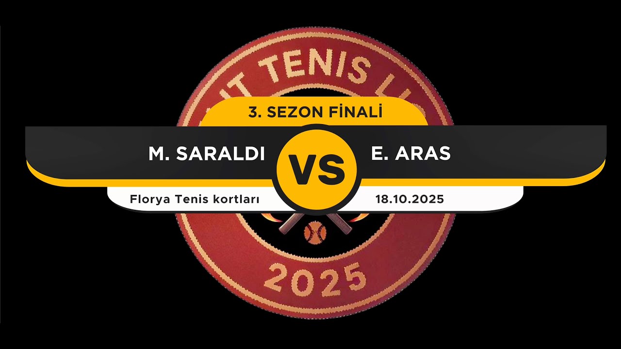 ELİT LIG 3. SEZON 2025 FINAL M. SARALDI VS E. ARAS