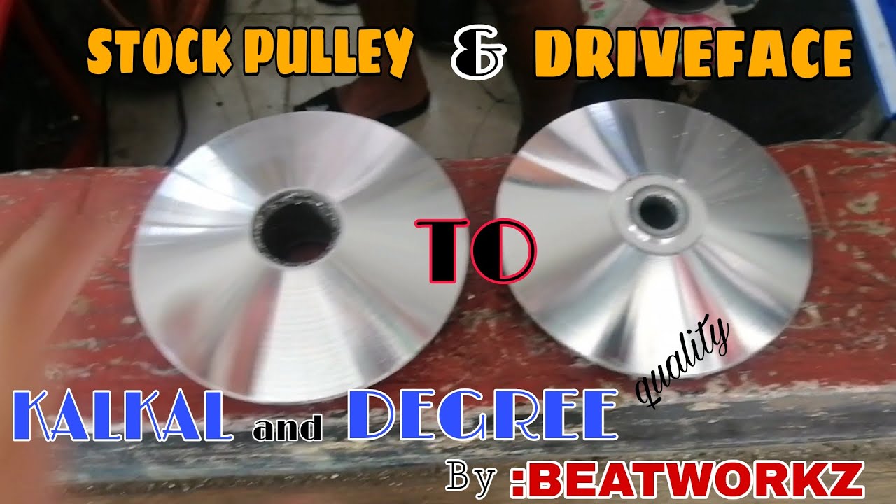 MODIFIED YOUR STOCK PULLEY and DRIVEFACE (KALKAL & DEGREE) || HONDA CLICK 125/150 || BEATWORKZ
