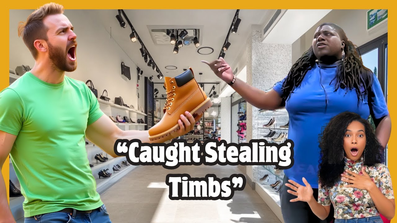 🔥She Tried to Steal Timberland Boots — Then Ran From Police