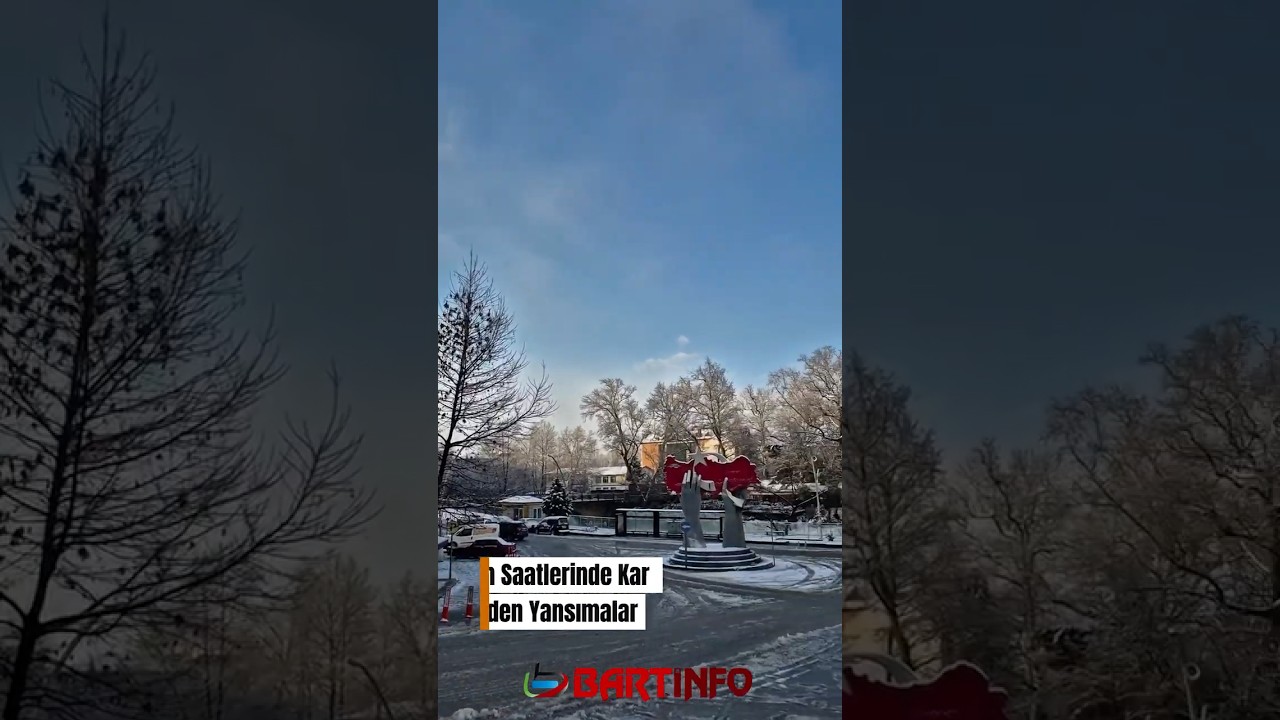❄️ Bartın’da Sabah Saatlerinde Kar Eşliğinde Şehirden Yansımalar ❄️ 