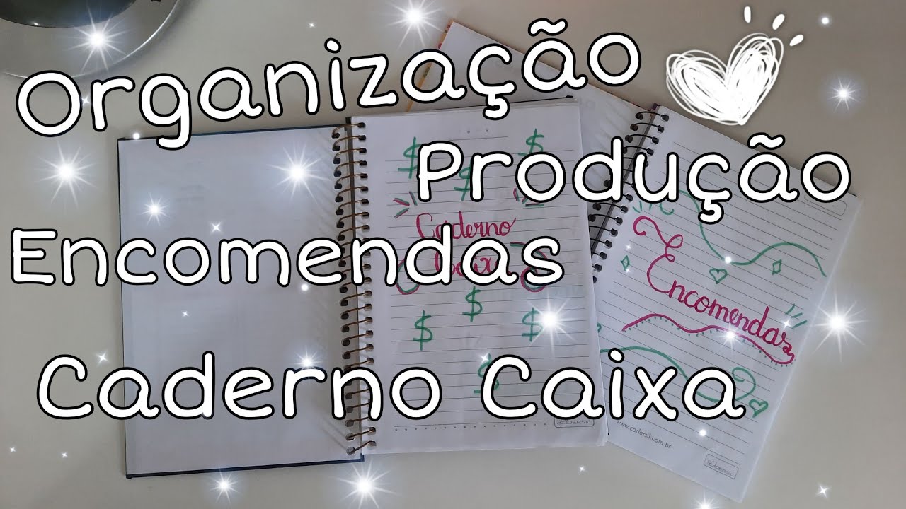 Organizando / Encomendas, Produção e Caderno Caixa ( Variedades DIY )