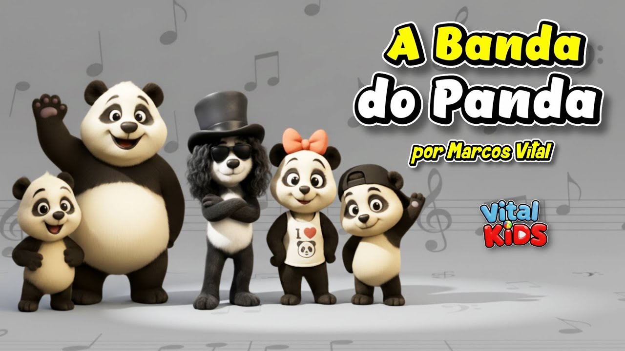 🐼 A BANDA DO PANDA 🎵  | Música Infantil Animada | 👦 Vital Kids 👧