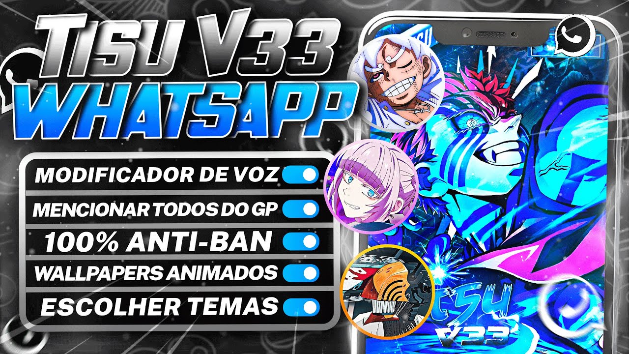 🔥ATUALIZADO!! ✅ WHATSAPP MOD IMUNE (GB DESCONECTOU) TISU V33 WHATSAPP MODIFICADO FUNCIONANDO 2025