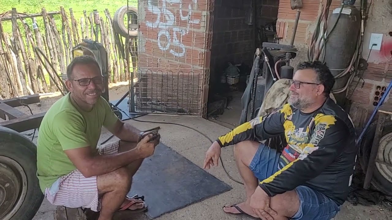 Visitando um xará inventor também na comunidade de Barrocas 