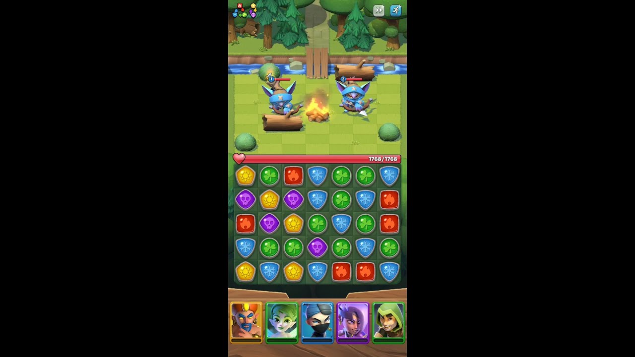 Puzzle Breakers (by Playrix) - free match 3 rpg game for Android - gameplay.