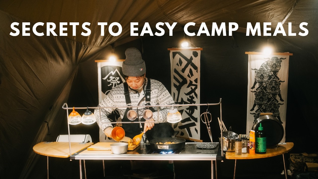 Cozy Korean Winter Camping ❄️ Easy Meals & Cold-Weather Cooking