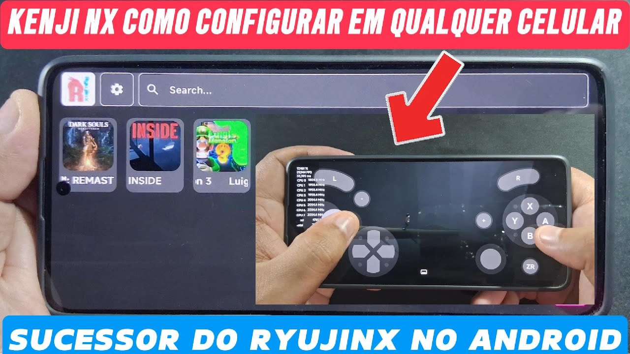 KENJI-NX NOVO EMU DE SWITCH COMO CONFIGURAR EM QUALQUER CELULAR CORRETAMENTE MODO FÁCIL