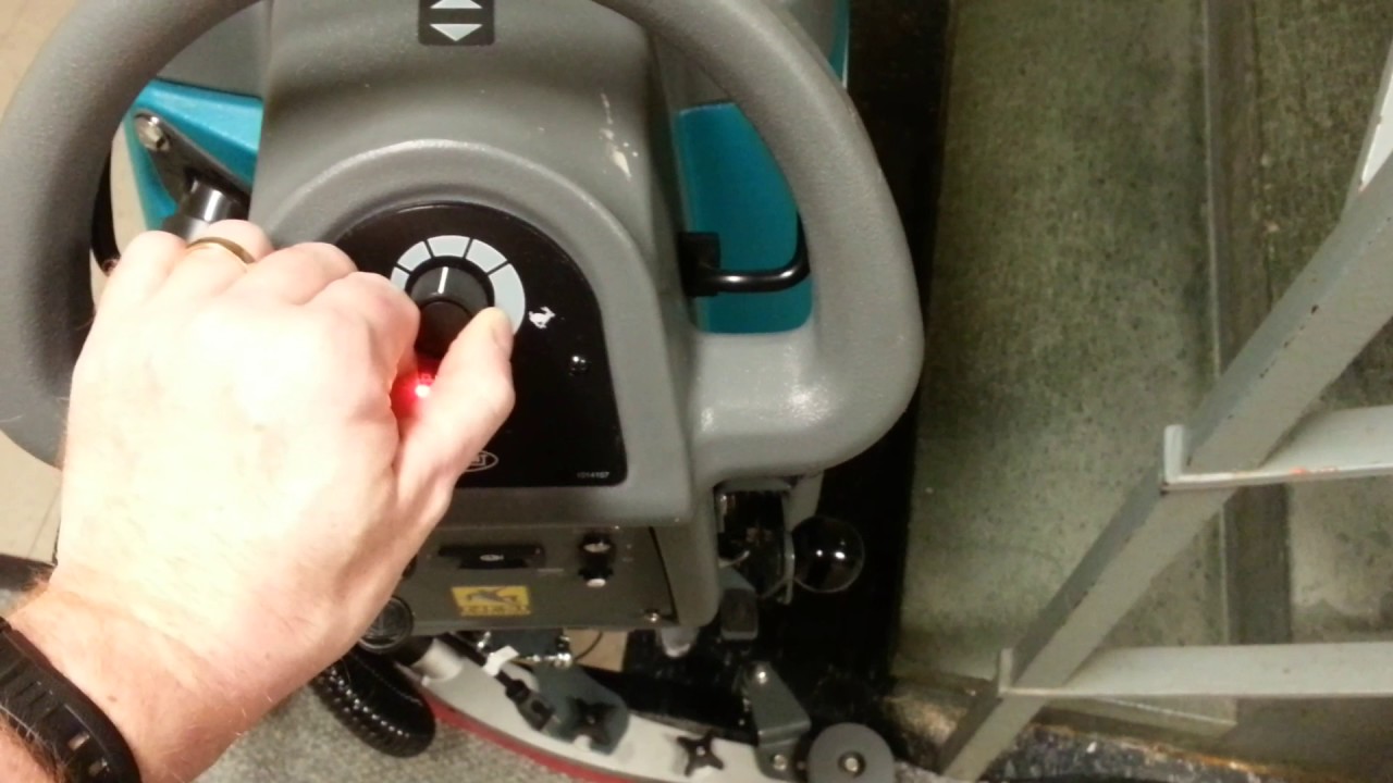 Running a new Tennant T3 auto scrubber.