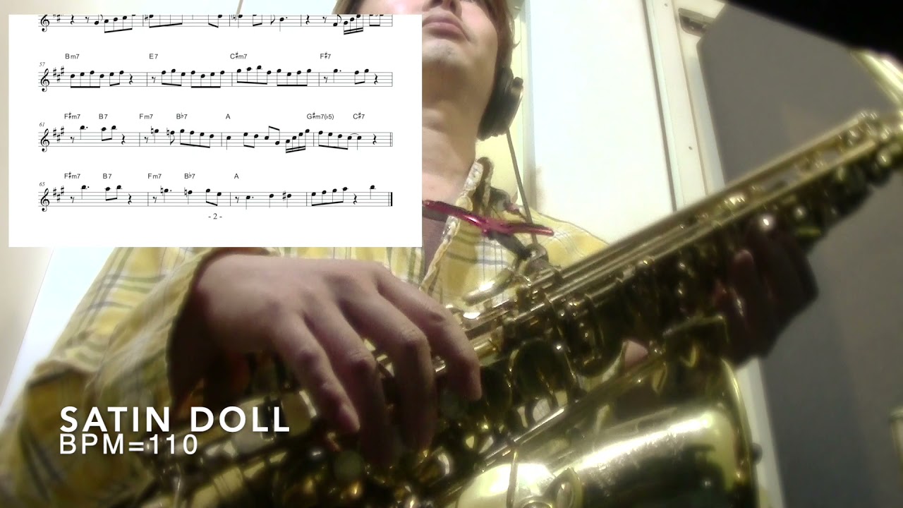 【Satin Doll】Alto Saxophone Standard Jazz Improvisation