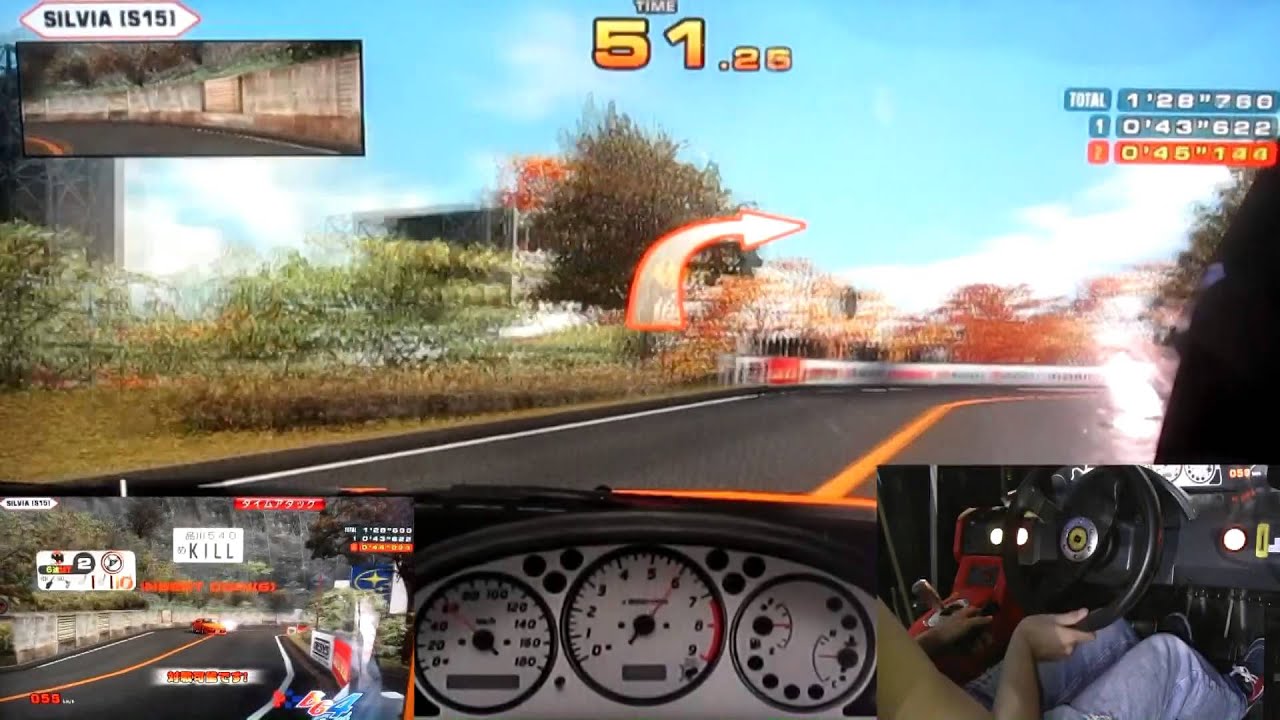 友人のプレイするバトルギア４を録ってみた３（足元・ステアリング等・リプレイ有）