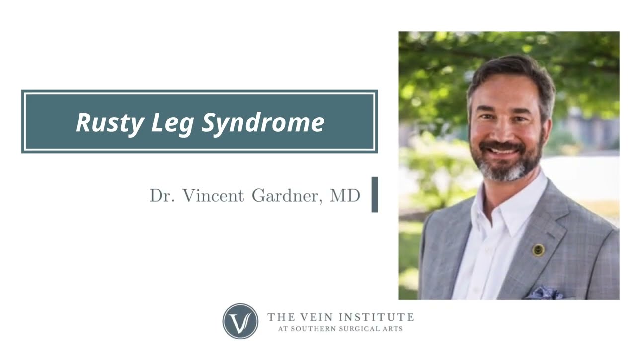 Treatment of Rusty Leg Syndrome or Hemosiderin Staining