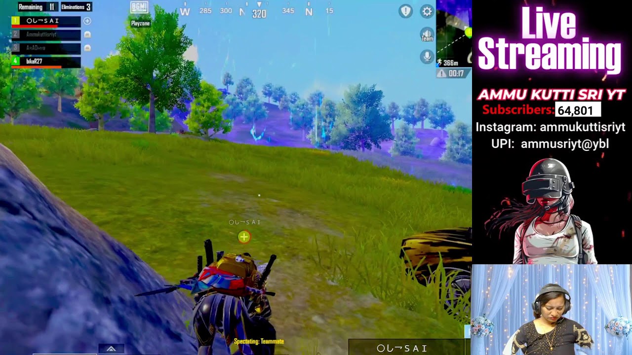 BGMI LIVE IN TELUGU GIRL GAMER AMMUKUTTISRIYT #bgmi #livestream #pubgmobile