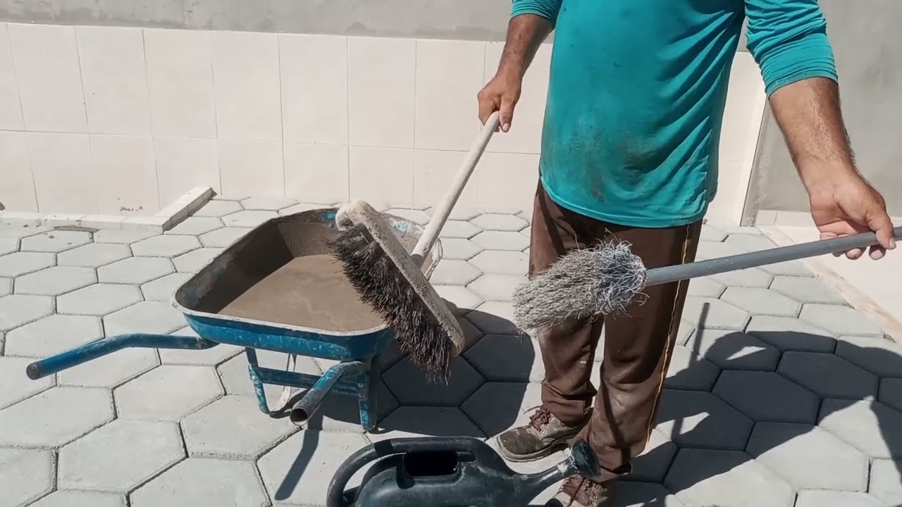 rejunte de piso de concreto rústico