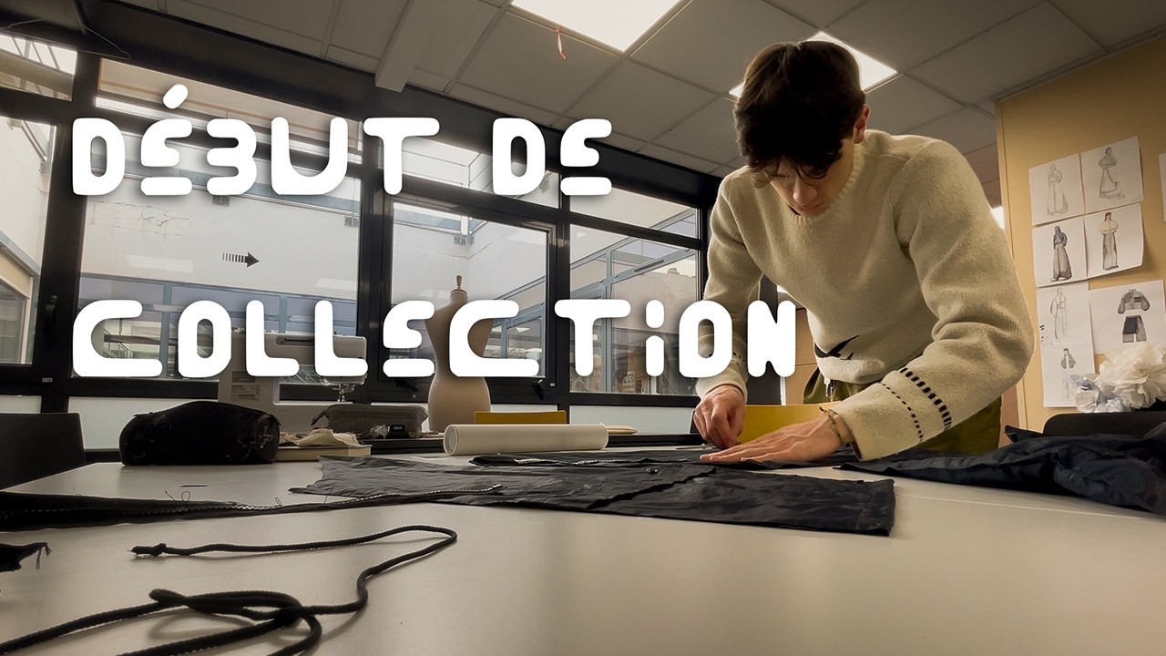 Je commence ma première collection pour mes études de mode