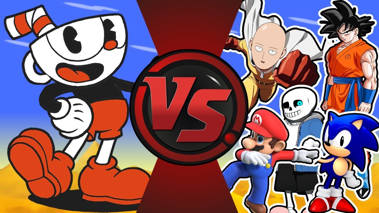CUPHEAD vs THE WORLD! (Cuphead vs Saitama, Goku, Sans, Mario, Sonic, Bendy & More!) Cuphead Cartoon