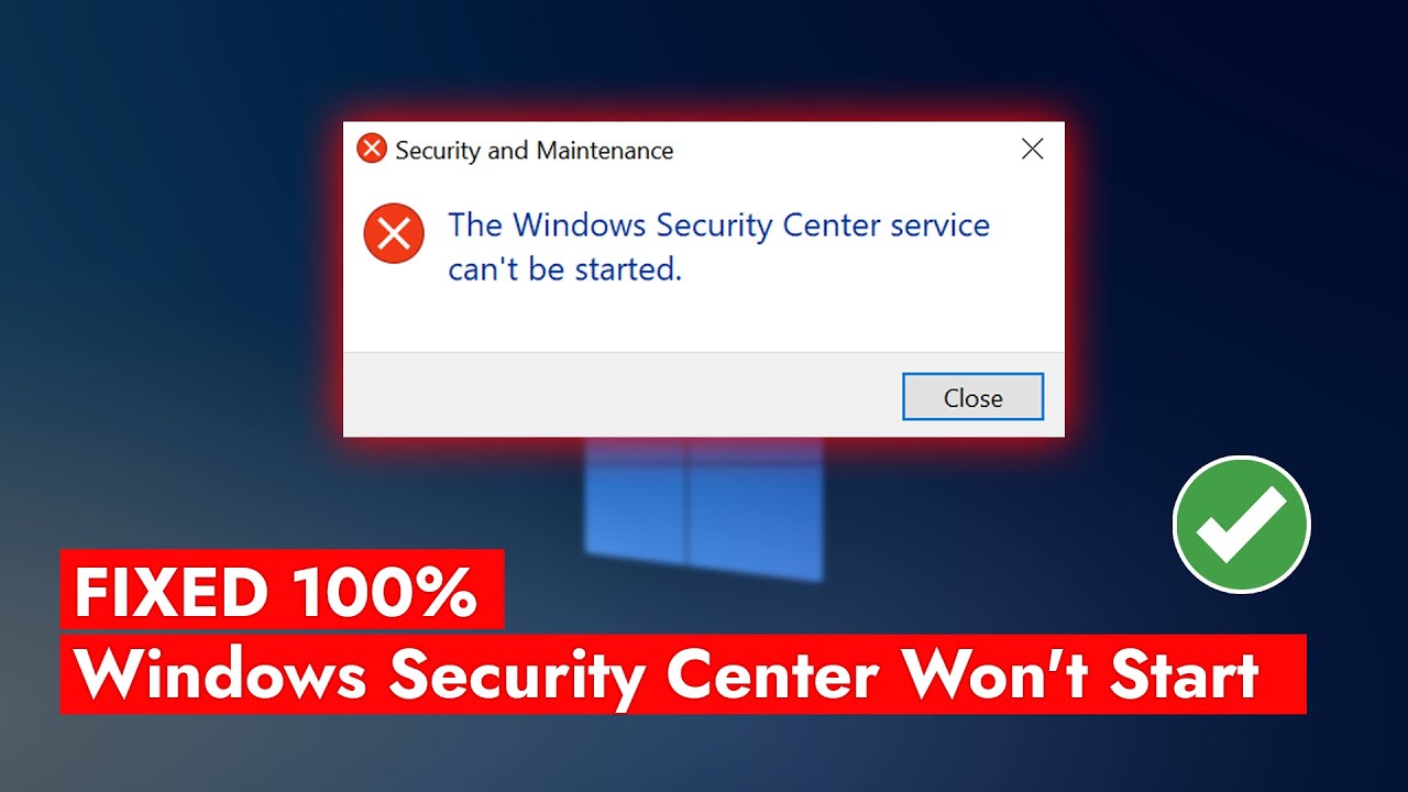 Fix windows security center service can't be started | windows 10 | hindi