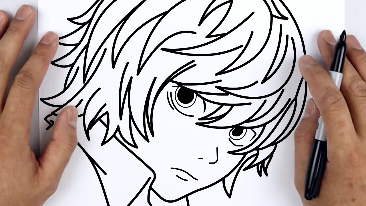 HOW TO DRAW NEAR (NATE RIVER) | Death Note - Easy Step By Step Tutorial For Beginners