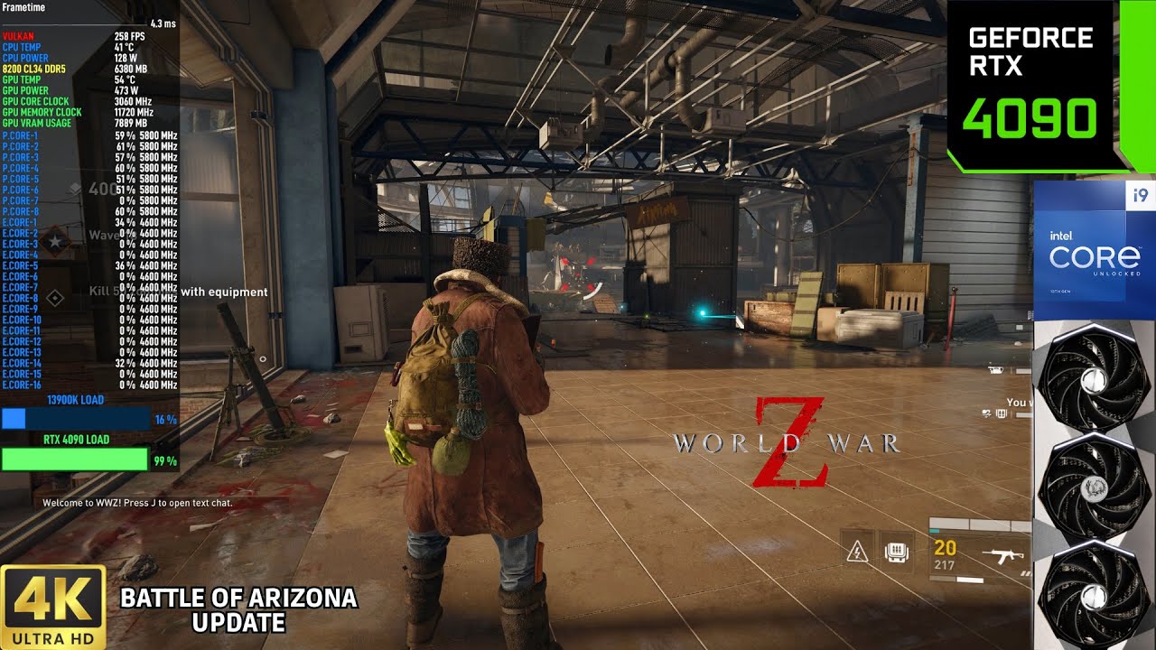 World War Z: Battle of Azirona Update 4K Native Ultra Settings | RTX 4090