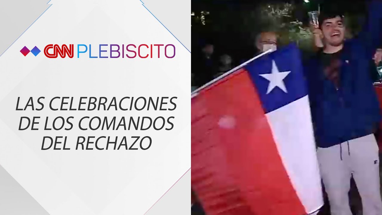Así fueron los primeros festejos del triunfo del Rechazo