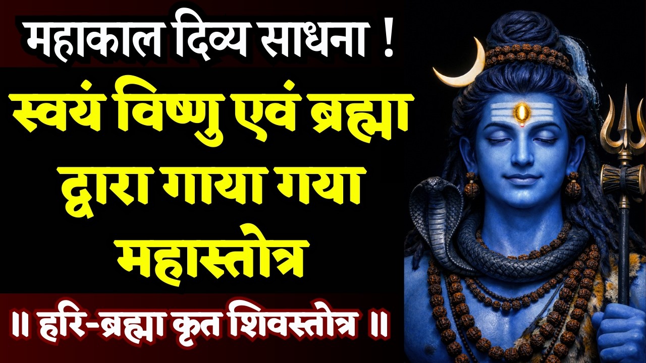 कई जन्मों के पुण्य फलीभूत होते है तब यह स्तोत्र कानों तक पहुँचता है || Hari Brahma Krit Shiv Stotra