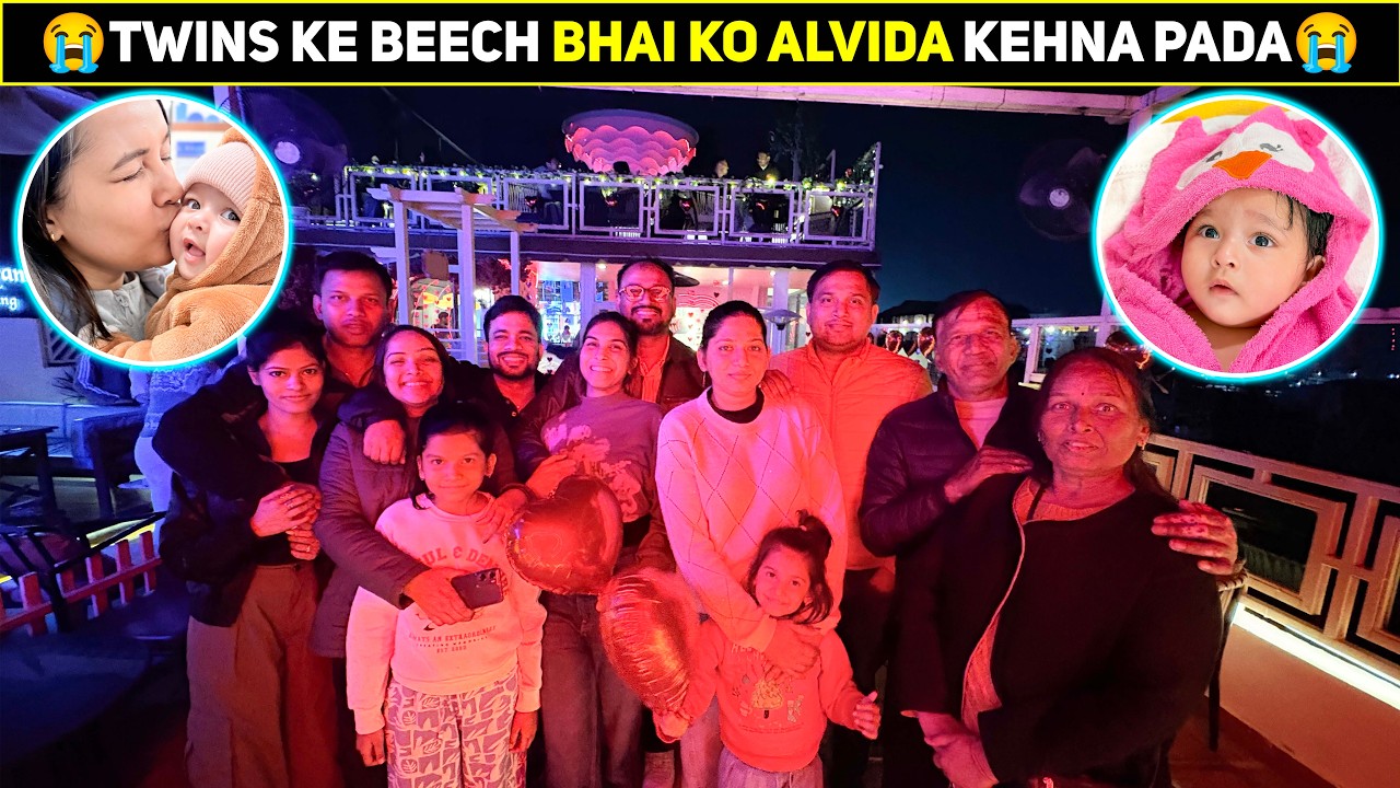 Twins Ke Beech Bhai Ko Alvida Kehna Pada 😭 | Twin Baby Vlog | New Daily Vlog