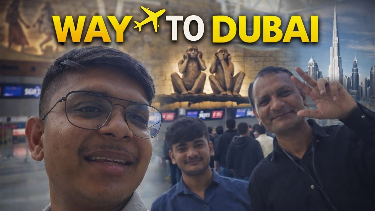 Way To Dubai 🇦🇪 |New Journey Begins |Nandish Vlog |Travel Vlog |New Chapter |Dubai Vlog |New Contry